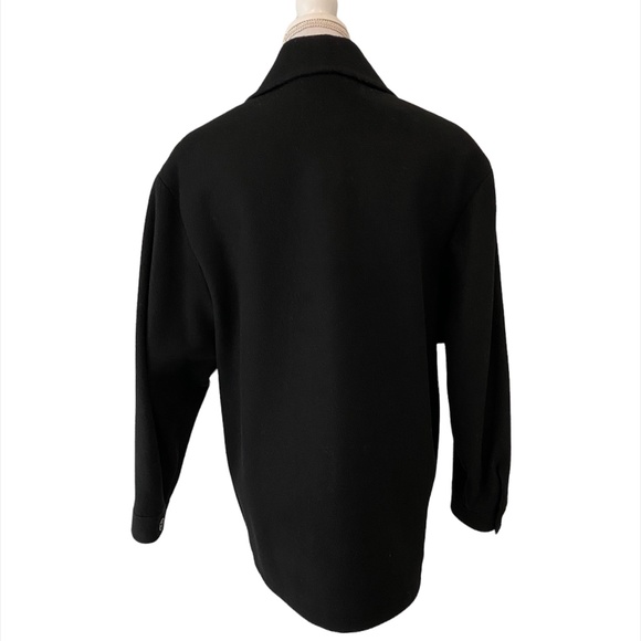 Halston Black Wool Jacket Made in the USA - Picture 2 of 6